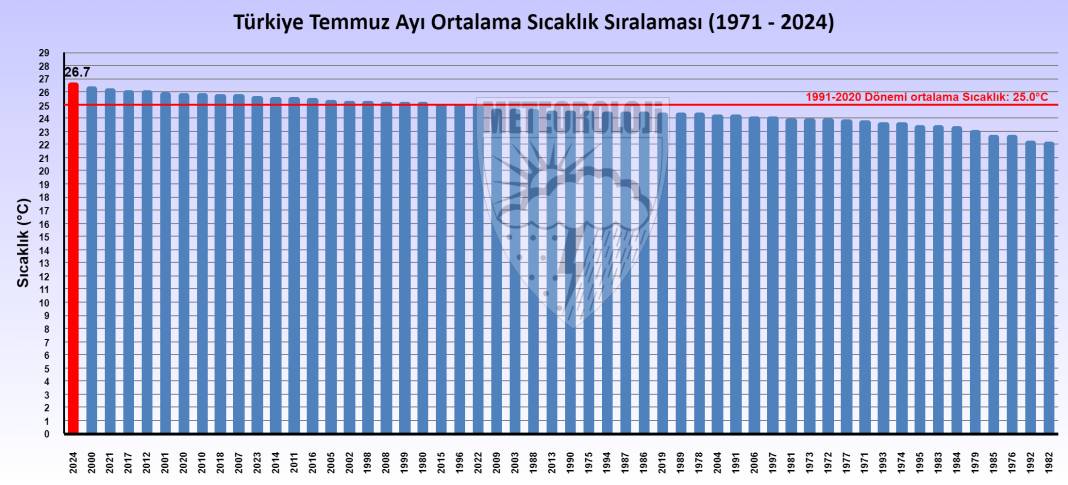 Temmuz 2024, son 53 yılın en sıcak temmuz ayı oldu 1